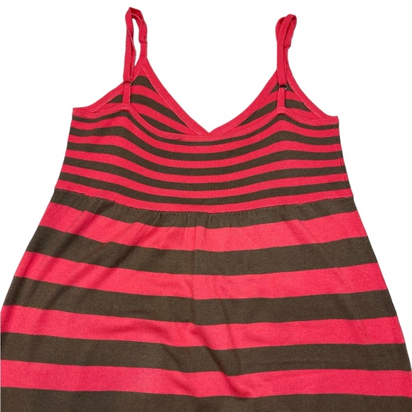 ⚡️SOLD⚡️Trina Turk Vintage Y2K Striped Slip Strappy Silk Blend Knit Dress Pink - Picture 5 of 16